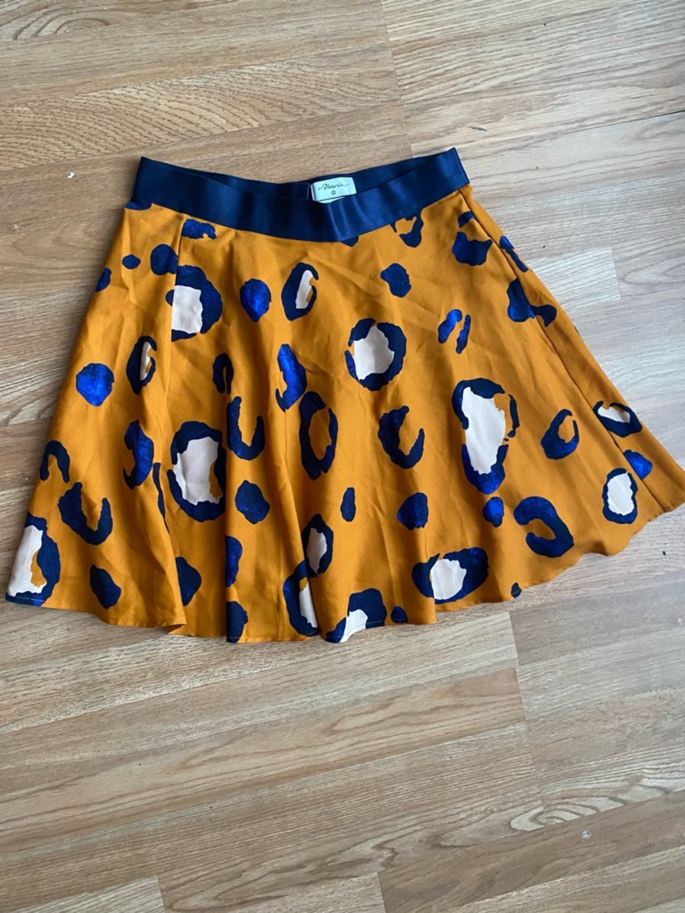 Phillip Lim / Target Pleated Mustard Animal Print Skirt